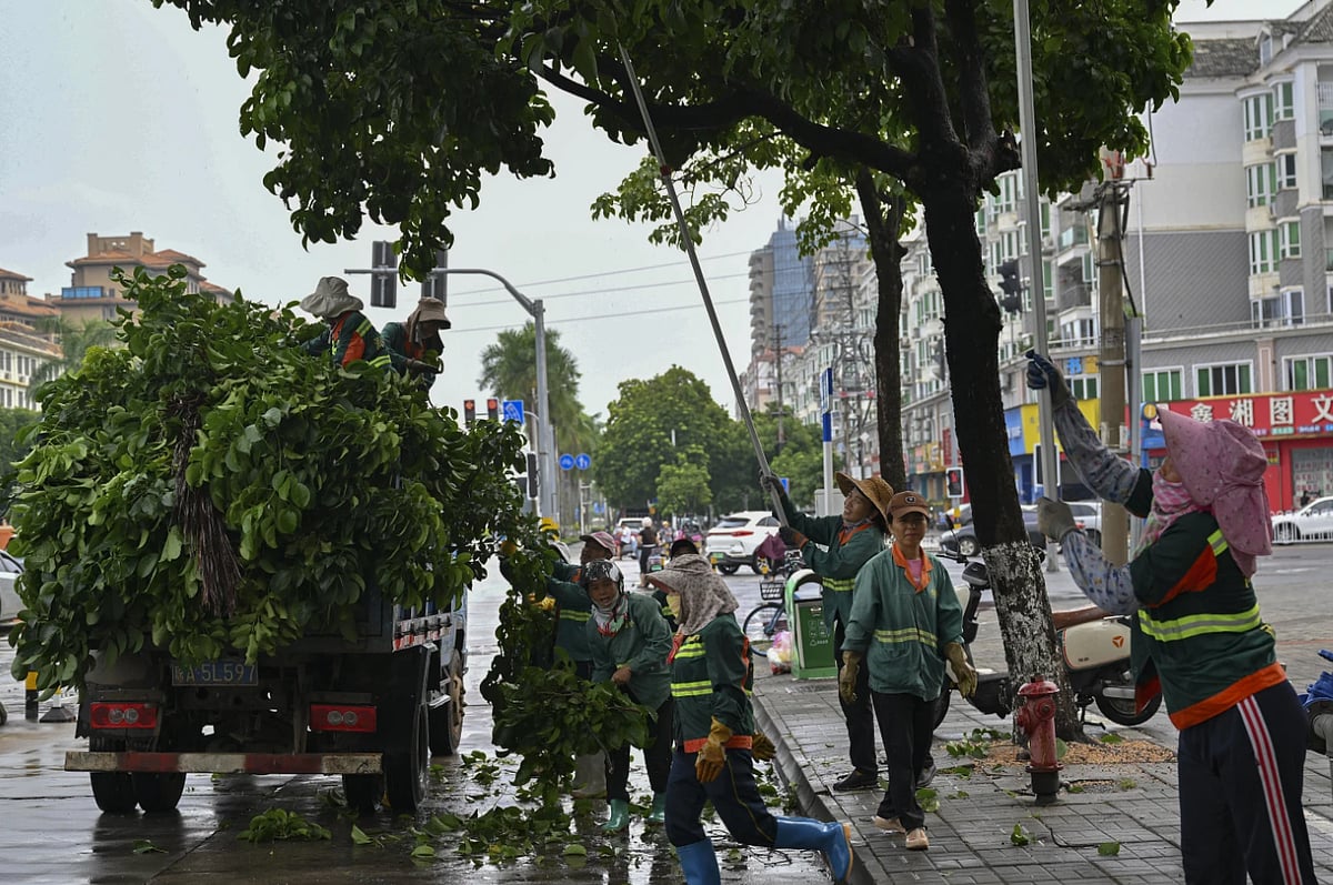AP : Schools across Hainan and parts of the broader southern region have been closed.